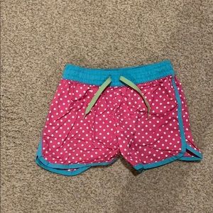 Garnet Hill Polka dot pink shorts